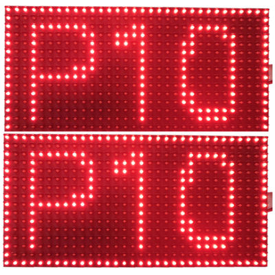 pantalla LED monocromática del letrero de 320*160m m/pantalla al aire libre de encargo de P10 LED